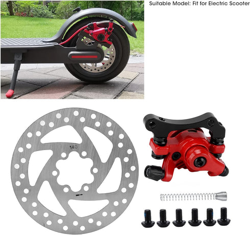 Akozon Brake Disc, 140mm Diameter Brake Disc Caliper Kit for Electric Scooter...