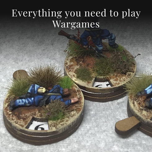Wargames Delivered Black Powder War - Epic Battles: Napoleonic Prussian Casualty Markers, Revolutionary War Tabletop Toy Soldiers for Miniature Wa...