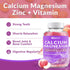 Sugar Free Calcium Gummies 600mg w/Vitamin D3 K2, Potassium, Calcium Magnesium Zinc Gummies for Bone, Muscle & Immune, Algae Calcium Magnesium 2:1...