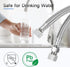 JUWO 16" Faucet Supply Line Extension, 3/8" x 3/8" Comp Stainless Steel Faucet Extension Hose Connector, For Large Sink or Longer Distance Extenti...
