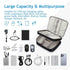 Electronics Travel Organizer, Double Layer Cable Organizer Bag Waterproof Electronics Accessories Storage Bag for Charger, Phone, Power Bank, Hard...