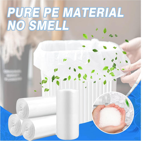 Small Trash Bags 1.2 Gallon, 108 Count Garbage Bags Bathroom Mini Trash Can Liners, fit 4.5-5 Liter White...