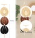 ZYP Macrame Hat Hangers Boho Hat Rack for Wall Hat Holder Display Organizer Bobo Hanging Hat Organizer Storage for Wide Brim Hats...