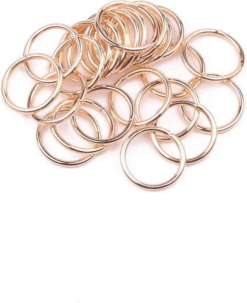 YAKA 1200pcs 10mm KC Gold Plated Iron Open Jump Rings Connectors Bulk for DIY Craft Earring Necklace Bracelet Pendant Choker Jewelry Making Findin...
