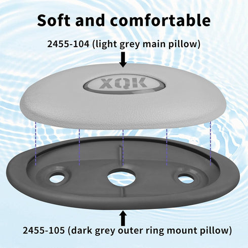 2472-826 Oval Pillow Set + Insert for 2007-2013 Jacuzzi J-300 Series hot tubs?Soft and Comfortable for Your Hot Tub and Spa Relaxation...