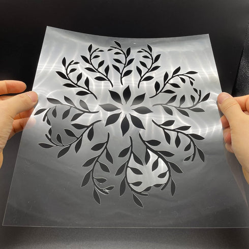 7 Mil Blank Mylar Stencil Sheet (10Pcs),12 x 12 Inch Clear Plastic Sheets, Acetate Sheets for Crafts, Plastic Sheets for Cutting Machine, PET Sten...