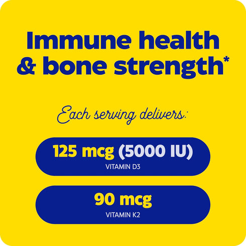 Enzymedica, Organic Vitamin D3+K2, 5,000 IU Vit D3 & 90 mcg Vit K2 MK-7, with Shitake Mushrooms & Prebiotic Fiber, Vegan, 60 Count...