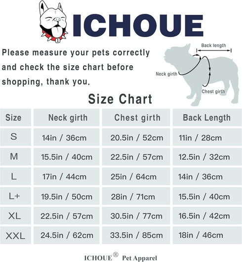 iChoue French Bulldog 100% Breathable Cotton Striped T Shirts Summer Cooling Vest Clothes for Medium Dogs Tank Tops Frenchie Pug English Boston Te...