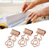Mini Clips,100Pcs Flower Shape Clips Metal Paperclips Long Tail Clips Small Swallowtail Clip for Office School Home Document Sorting(Rose Gold)...