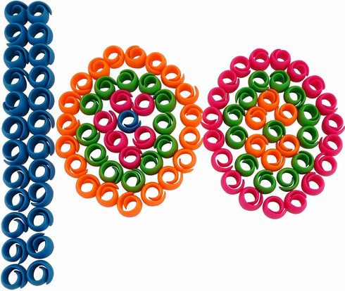 New Brothread 100pcs Thread Spool Savers/Spool Huggers - Prevent Thread Tails from Unwinding - No Loose Ends for Sewing and Embroidery Machine Thr...