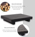 Bathroom Counter Organizer Wood Pedestal Stand Farmhouse Decorative Tray Soap Holder for Kitchen Decor, Black...