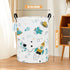 LANGYASHAN Storage Bin, Canvas Fabric Collapsible Organizer Basket for Laundry Hamper,Toy Bins,Gift Baskets, Bedroom, Clothes,Baby Nursery (Round ...