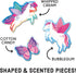 Unicorn Dreams Scratch and Sniff Puzzle from Mudpuppy - 60 Piece Jigsaw Puzzle with 6 Shaped Pieces, Features Colorful Illustrations, 3 Magical Sc...