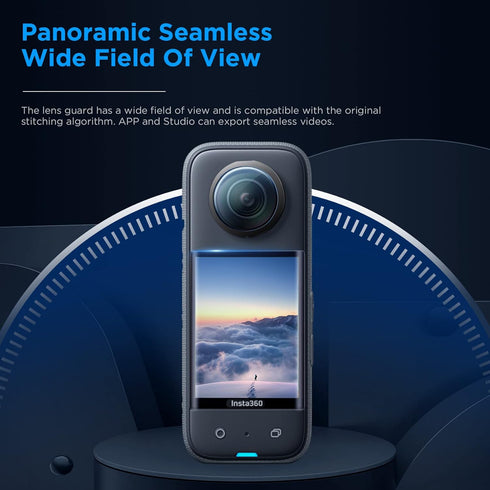 CYNOVA Insta 360 X3 Sticky Lens Guard Screen Tempered Film Set, Screen Protector for Insta360 X3 Accessories LCD Tempered Glass 9H Hardness...