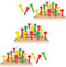 3 Pack - Wooden Triangle Peg Board Game - Retro Mini Travel Game...