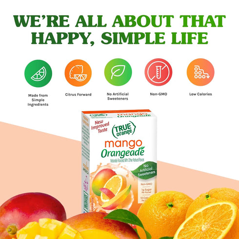 True Orange, Mango Orange Drink Mix, 10-count (Pack of 4)...
