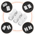 65 Pcs Spring Wire Connectors, Spring Clamp Terminal Cable Clamp Connector, CH-2 Electrical Cable Connectors Block, 2 Pin Push-in Quick Terminal W...