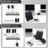 2 PORT 3.5mm STEREO Manual Switch Box AUX Audio Speaker selector(Wall Mount Hole Built-in, wall or table available)...
