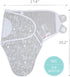 The Peanutshell Baby Swaddle Blankets for Boys or Girls, Grey Safari Animals & Stars, 3 Pack Wrap Set (Medium/Large)...