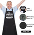 This Legend Has Retired Apron Funny BBQ Apron with 2 Pockets Waterproof Dad Cooking Apron for Cooking Grilling Kitchen, Retirement Gifts for Men W...