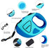 Retractable Dog Leash with LED Flashlight, 16 ft Dog Safety Walking Leashes for Small Medium Large Dogs up to 110 lbs,Tangle Free, Anti-Slip Comfo...