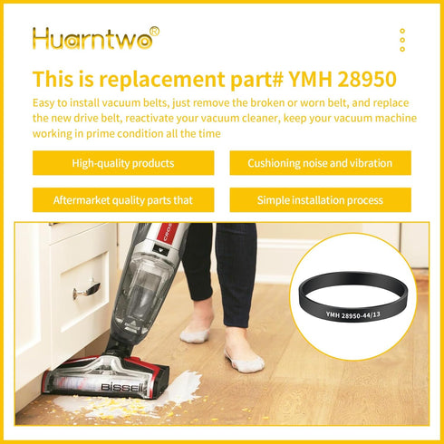 YMH28950 Replacement Vacuum Cleaner Belts for Hoover(3 pcs)...
