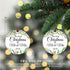 ZUNON Christmas Ornaments 2024 Our First Christmas as Mr & Mrs Couple Married Wedding Gifts Bridal Shower Gifts Decoration 3" Ornament (Green Mr &...
