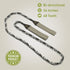 Premium Pocket Chain Saw 36 Inches 48 teeth with Pouch | Hand Saw, Wire Saw Rope Saw, Camping Saw, Survival Saw | Tree Cutting Equipment and Backp...