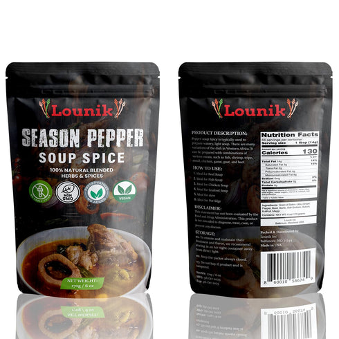 Pepper Soup Spice - Hot & Spicy- 6 oz/170gram...