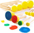 48 Pieces Round Sponges Brush Set, Round Sponge Brushes for Painting, Wooden Handle Foam Brush Sponge Painting Tools for Kids Painting Crafts...