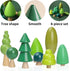 Youuys Wooden Craft Forest Trees Toys, 8 Pcs Finished Scene Mini Tree Kit Craft Set - Cake Topper - for Early Educational Preschool Classroom Proj...