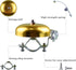 Classic Bike Bell, Loud Crisp Clear Sound Bicycle Bells Accessories for Adults Youths, Stylish Bike Horn for Road Bike, Mountain Bike...