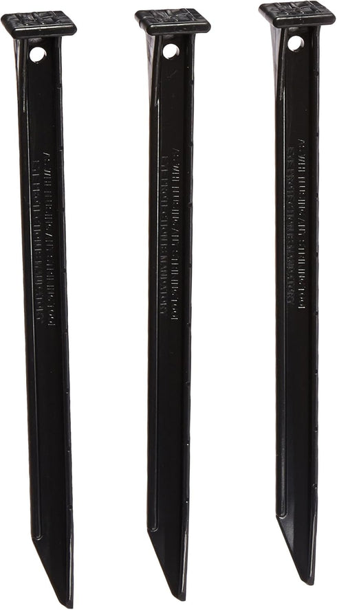 Master Mark Plastics 12103 ABS Plastic Stake Anchors For Landscape Edging, 10-Inch, 3 Pack...
