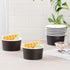 Coppetta 8-Ounce Dessert Cups, 50 Disposable Ice Cream Cups - Lids Sold Separately, Sturdy, Black Paper Frozen Yogurt Bowls, For Hot And Cold Food...