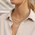 KissYan Initial Necklace For Women,14K Gold Plated Round Letter Pendant Necklace Capital Monogram Necklace Alphabets from A-Z Figaro Chain Necklac...