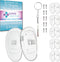 GMS Optical D Shape Screw-in Soft Silicone Eyeglass Nose Pads - Eyeglass Repair Kit with Screws and Screw Driver, Anti-Slip Nose Pads for Glasses,...