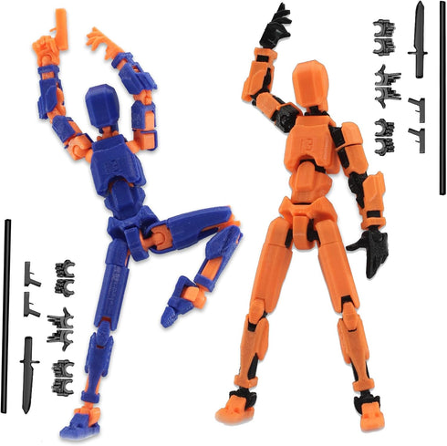 T13 Action Figure Already Assembled, Titan 13 Action Figure, T13 Action Figure 3D Printed Multi-jointed Movable, Dummy 13, Nova 13, Robot 13 Actio...