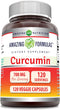 Amazing Formulas Curcumin Supplement | 700 Mg | 120 Veggie Capsules | Turmeric Root Extract | Non-GMO | Gluten Free | Made in USA...