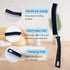 4 PCS Hard Bristle Crevice Cleaning Brush, Multifunctional Gap Cleaning Brush Tool, Long Slit Hand Brush, Crevice Cleaning Tool for Kitchen Bathro...