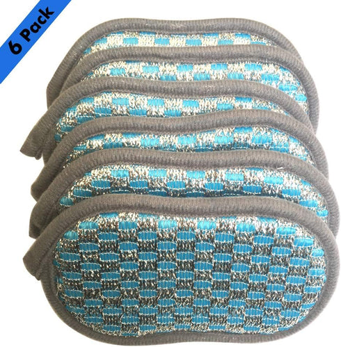 Multi-Purpose Scrub Sponges for Kitchen Scrub-it-Non-Scratch Double-Side Double-Effect Microfiber Sponge Along with Heavy Duty Scouring Power-Effo...