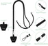 OUTXE Universal Phone Lanyard 2 Packs - 2× Adjustable Neck Strap, 4× Phone Patches- Black...
