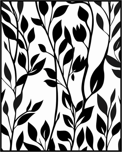 Posterizer 1 pcs-minimalist floral design-black and white chic art work 1-Floral & Botanical Art-Collectibles & Fine Art- Gift for Men Women Entre...