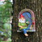 Outdoor Statues Elf Out The Door Tree Hugger, Garden Yard Decorations Tree Sculpture, Garden Gnome Statues, Garden Peeker Yard Art Ornaments, Pati...