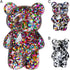 Mobile Phone Finger Holder Mobile Phone Finger Holder Cartoon Foldable Epoxy Sequins 3D Cute Bear Shaped Phone Grip Tok Folding Bracket Cell Phone...