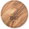 Ironwood Gourmet Engraved, 0.5 x 9 x 9 inches, Multi-Use Circle Serving Board: 1942 Wine Barrel (28445E336)...