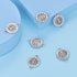 20pcs Antique Silver Rhinestone Religious Wear Saint Benedict Medallion Bracelet Connector Round Link Beads Jewelry Making Charms for DIY Necklace...