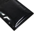 QQ Studio 100 Durable Double-Sided Metallic Foil Flat Style Zip Closure Locking Bag 7.5x10cm (3x4) (Black)...