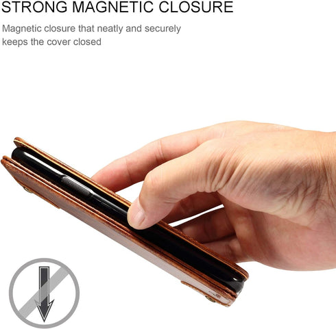 Compatible with iPhone X/XS Case Wallet, SINIANL Leather Wallet Folio Case Book Design Flip Cover with Stand and ID Credit Card Slot Magnetic Clos...