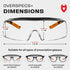 NoCry Safety Glasses Over Eyeglasses with Anti Scratch Lenses - 100% UV Protective Eyewear Over Glasses - ANSI Z87 & OSHA Certified Lab Safety Gog...