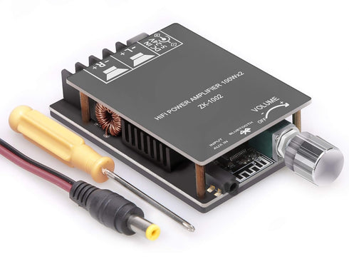 ZK-1002 Bluetooth Amplifier Board with TPA3116D2 Chip Bluetooth and AUX Input DC: 5-24V...